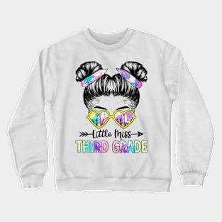 Little Miss Third Grade Girls Back To School Shirt Daughter Crewneck Sweatshirt